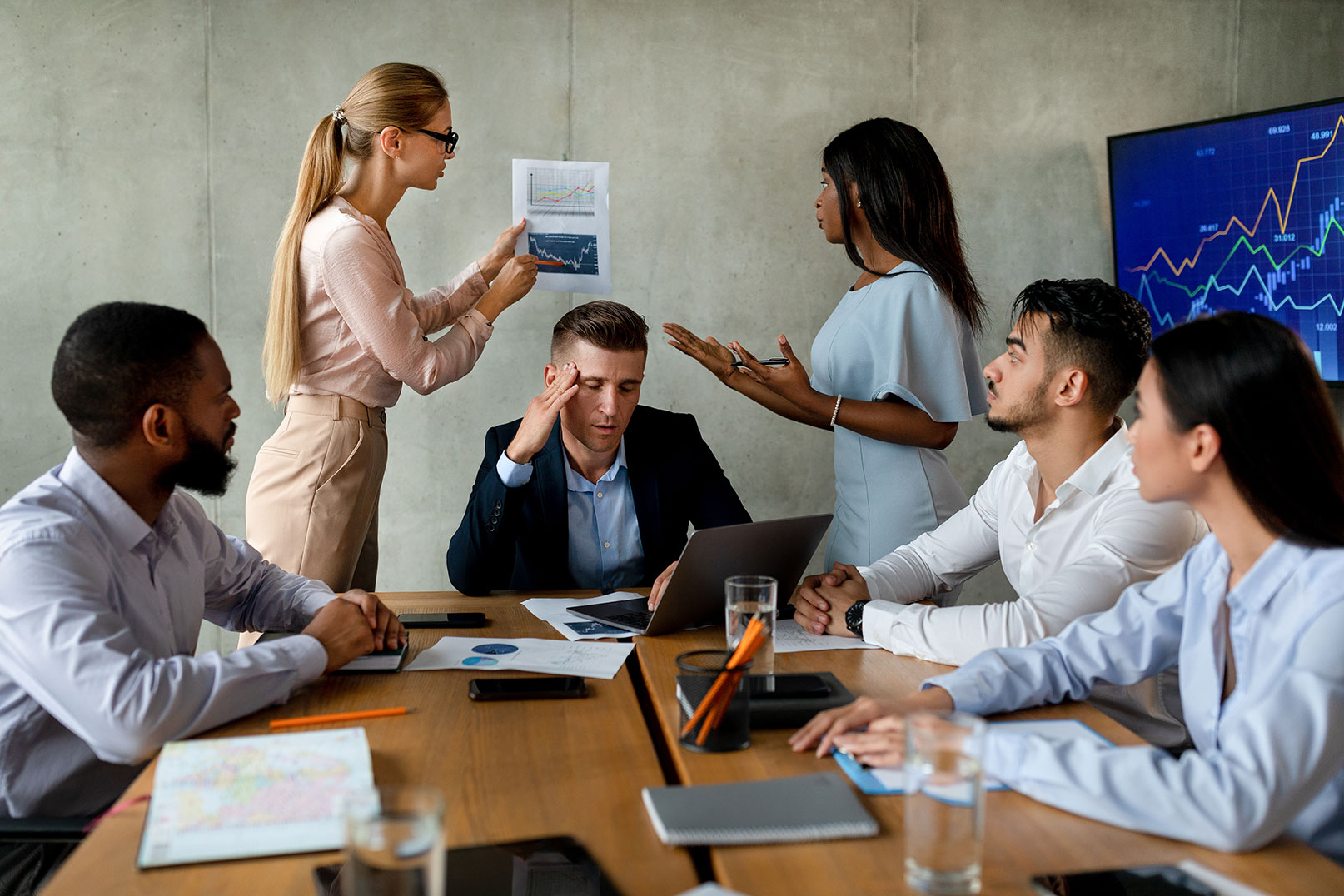 person experiencing a hostile work environment