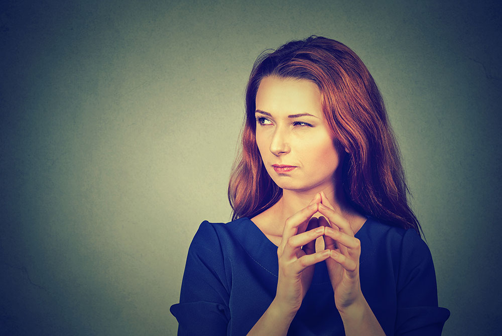 person contemplating retaliation 
